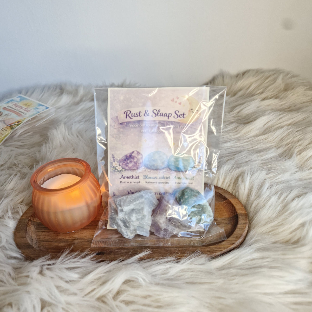 Rust & Slaap Ruwe Edelstenen Set | Vertragen & Zachtheid | De Helende Steen