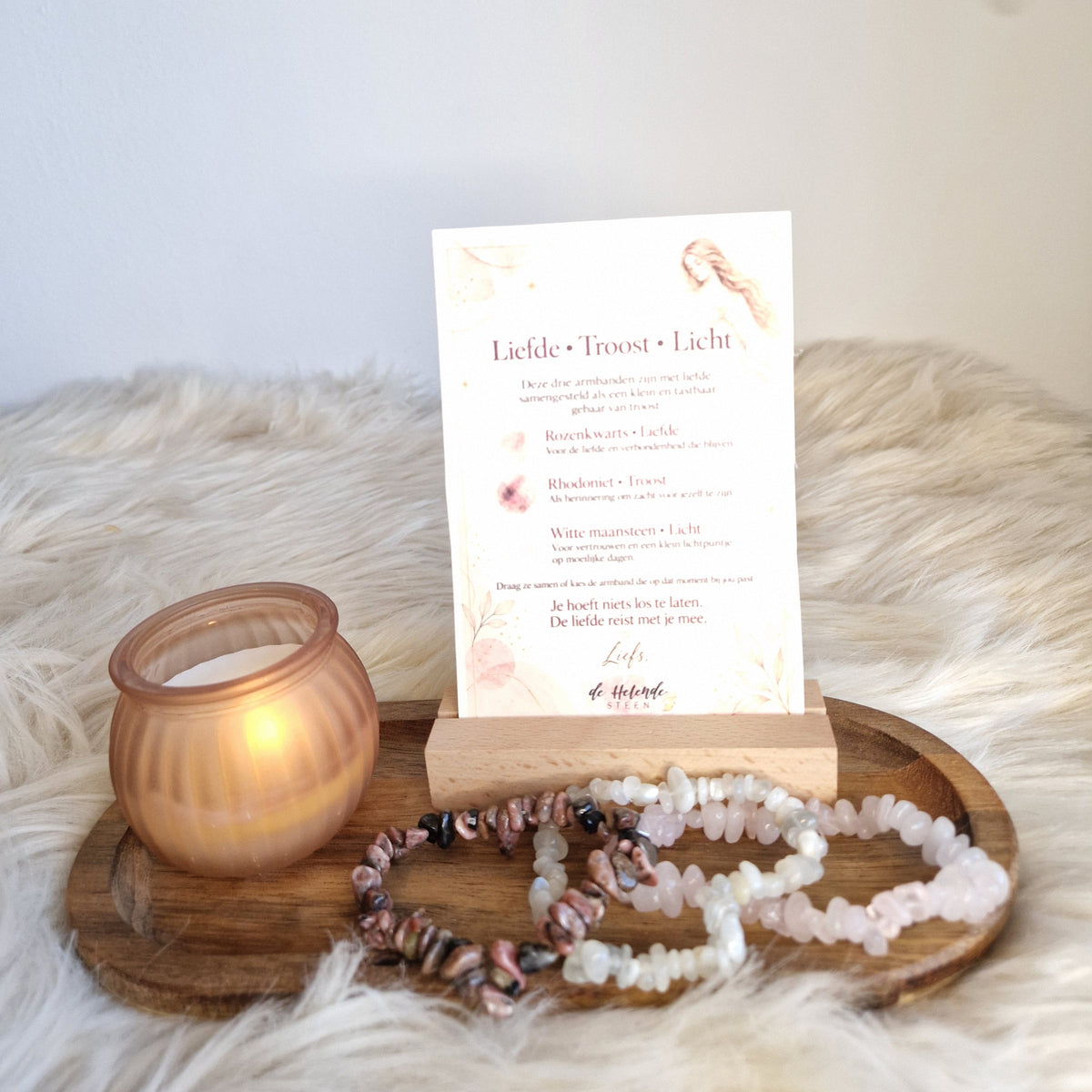 Edelsteenarmbanden bij Rouw | Liefde • Troost • Licht | De Helende Steen