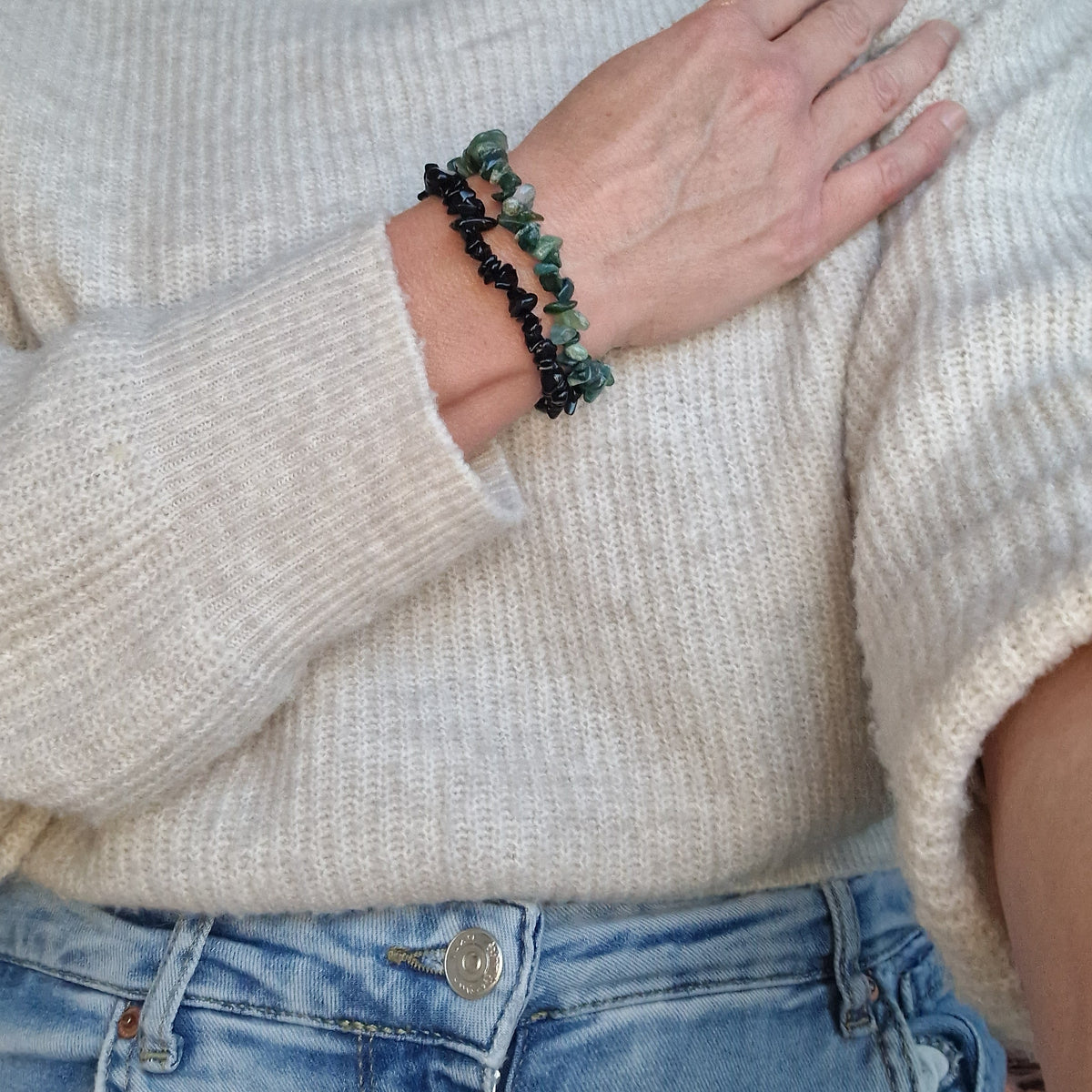 Splitarmbanden Set Aarding & Stabiliteit | De Helende Steen