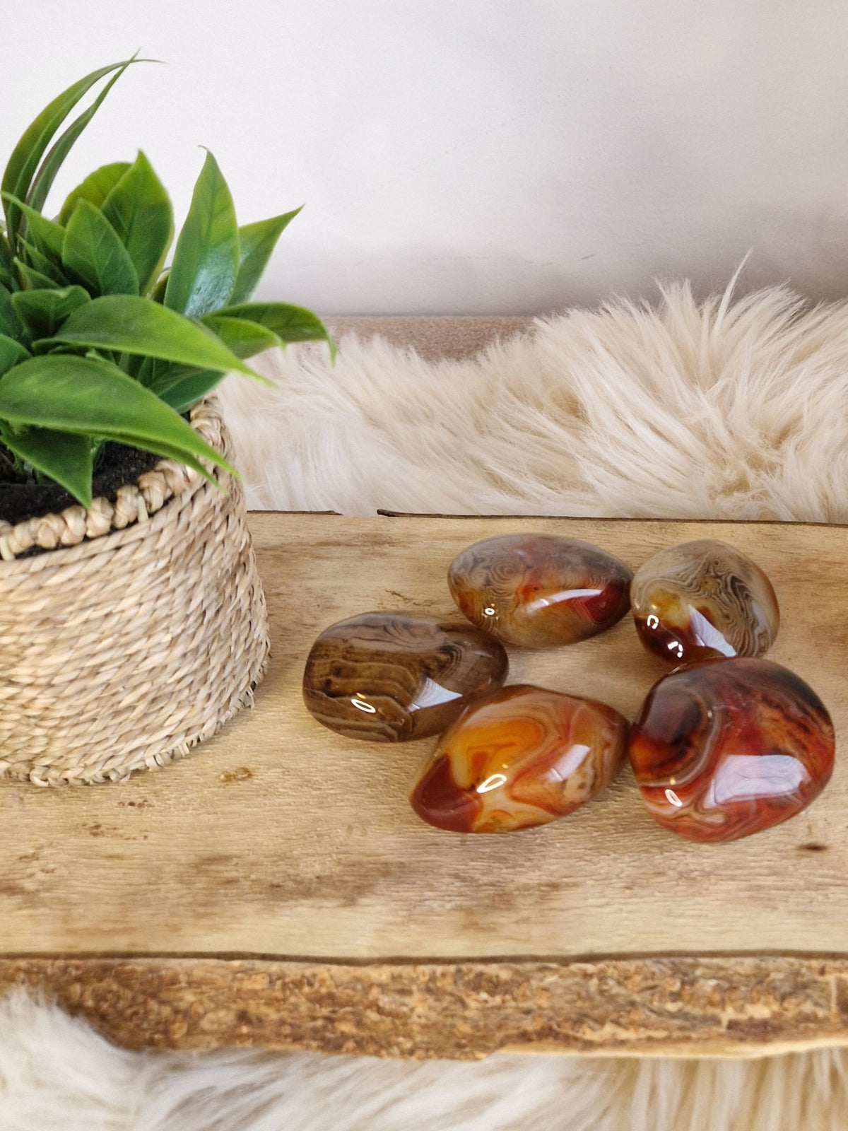 Sardonyx Handsteen | Bescherming & Innerlijke Kracht | De Helende Steen