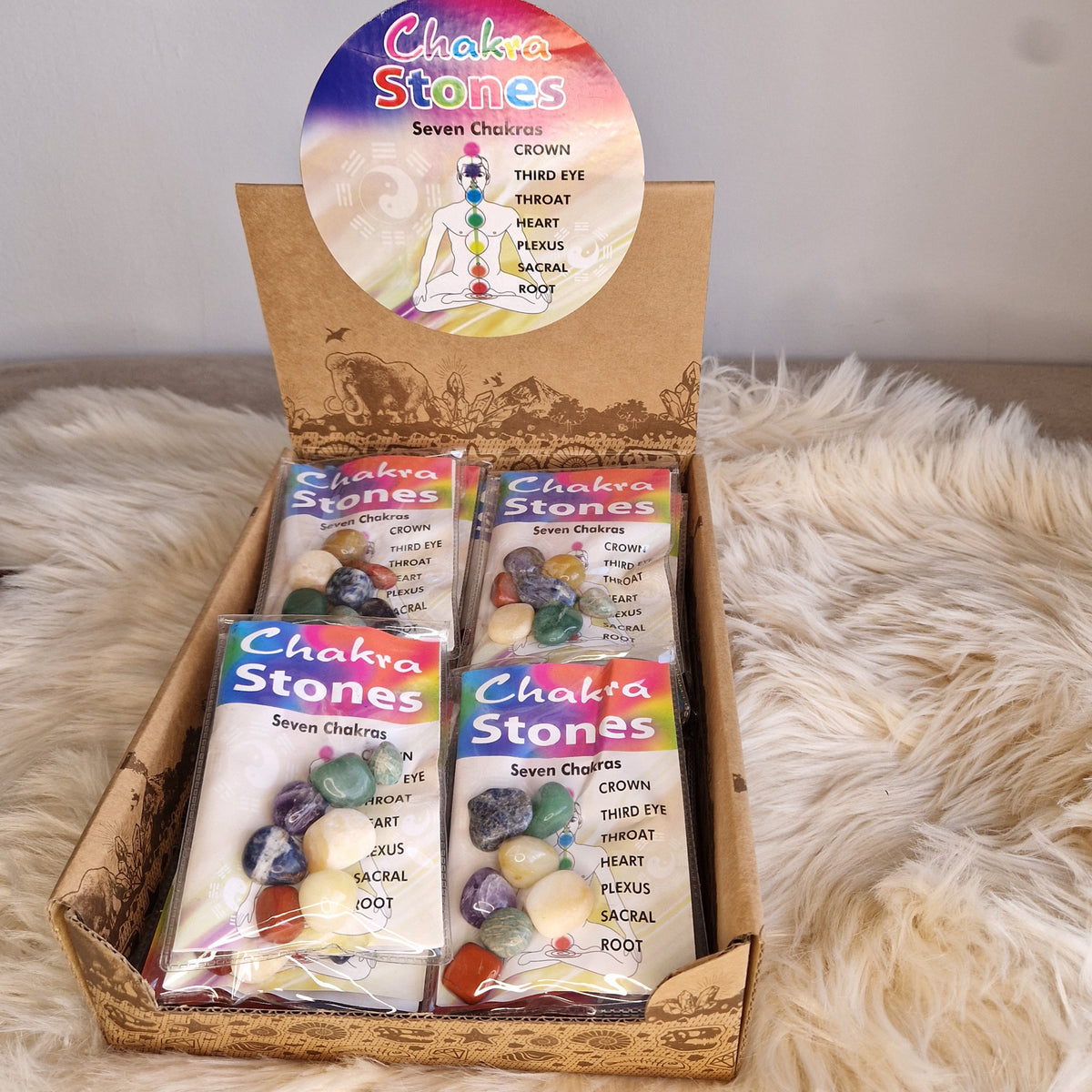 🌈 Chakra Edelstenen Set – 7 Chakra Stenen