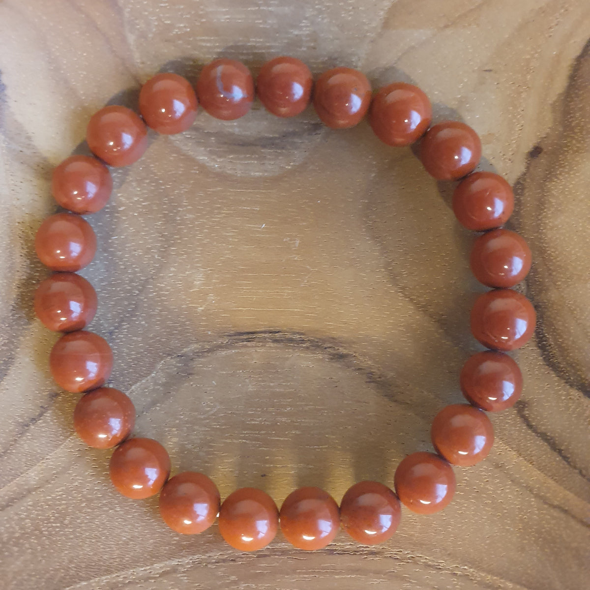 Rode Jaspis Armband 8mm | Aarding & Kracht | De Helende Steen