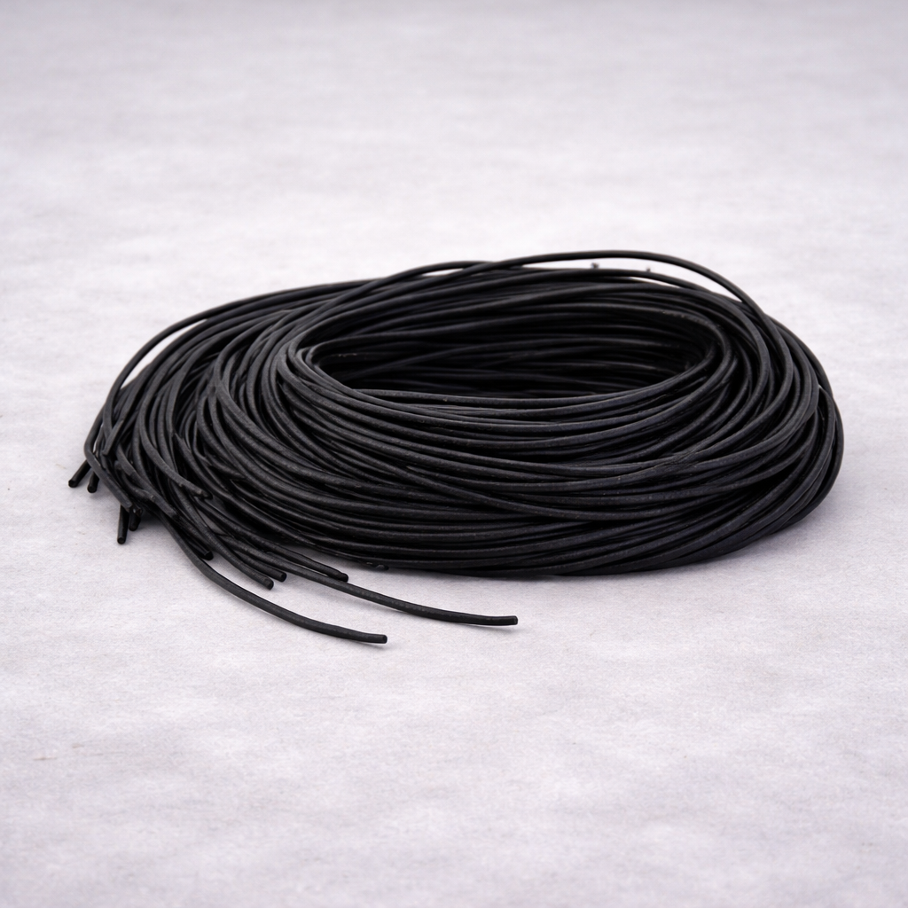 Leren veter zwart – 100 cm