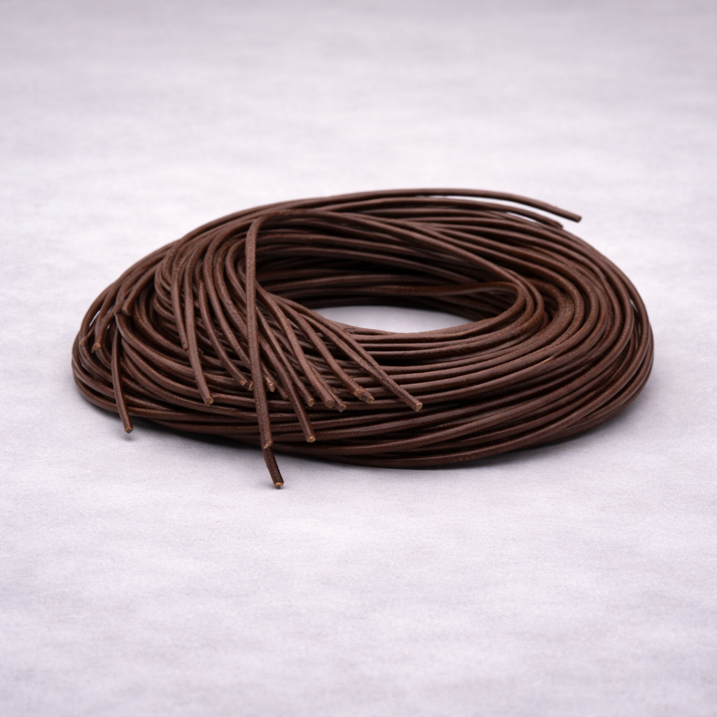 Leren veter bruin – 100 cm