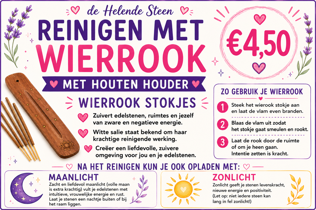 Wierook Salie met Houder – Zuivering & Frisse Energie