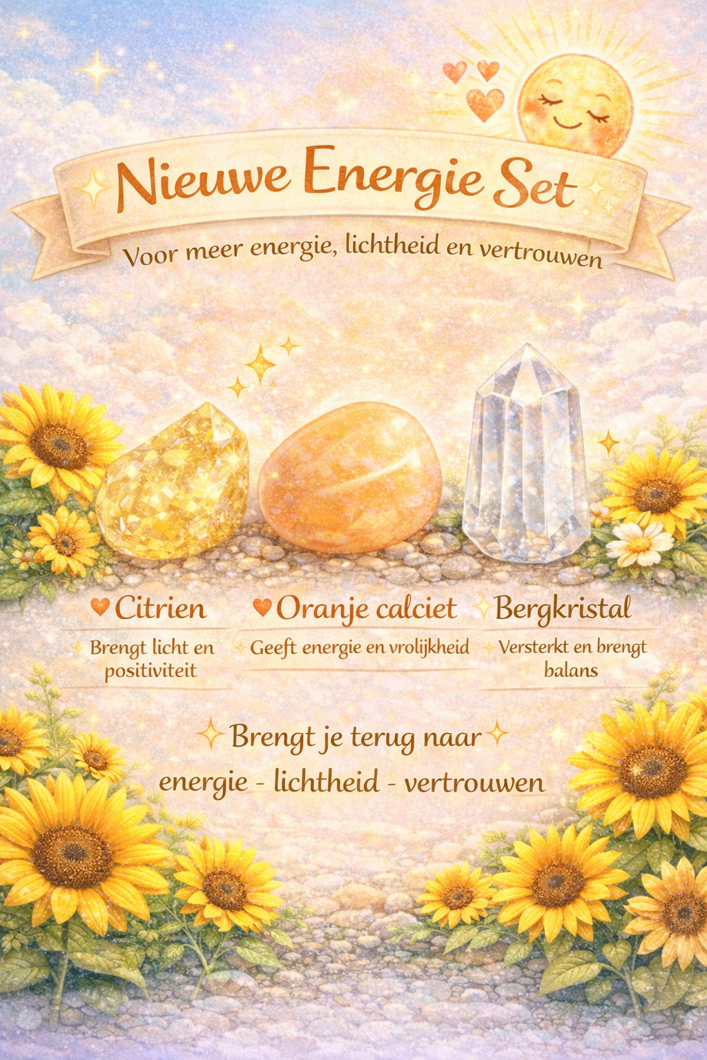 Nieuwe Energie Set – Ruwe Edelstenen