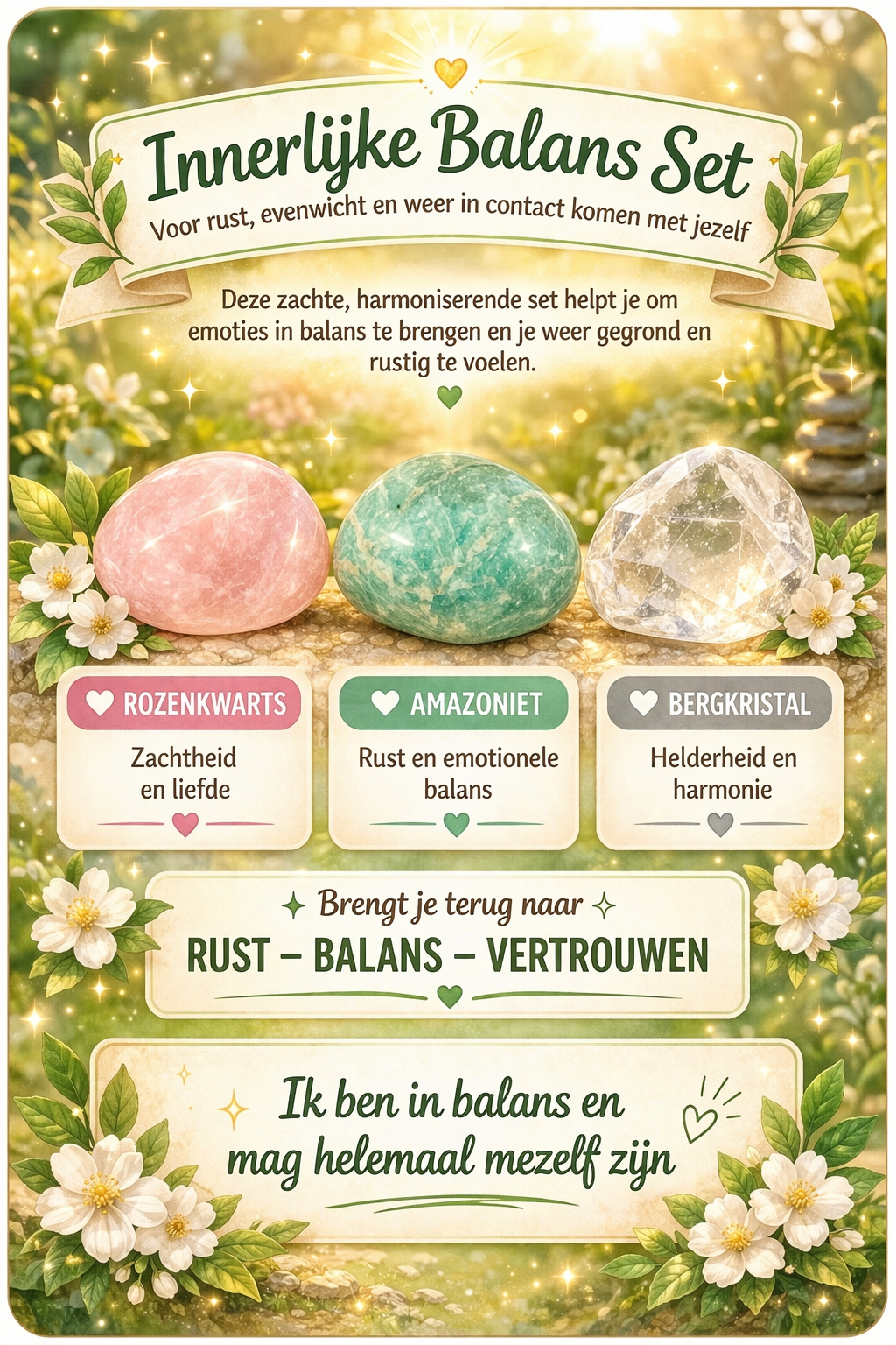 Innerlijke Balans Set – Ruwe Edelstenen