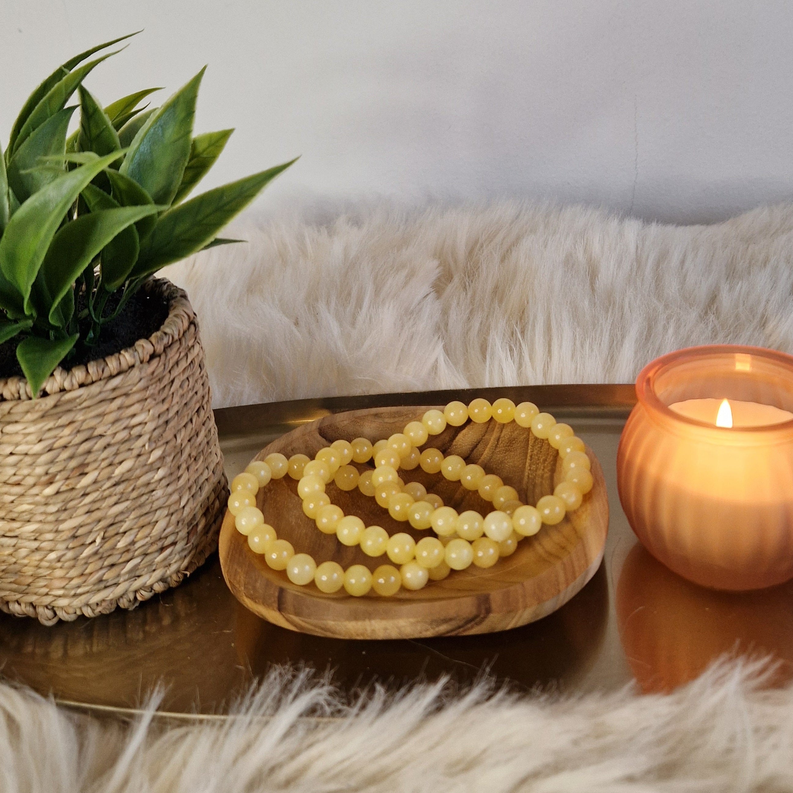 Gele Calciet Armband