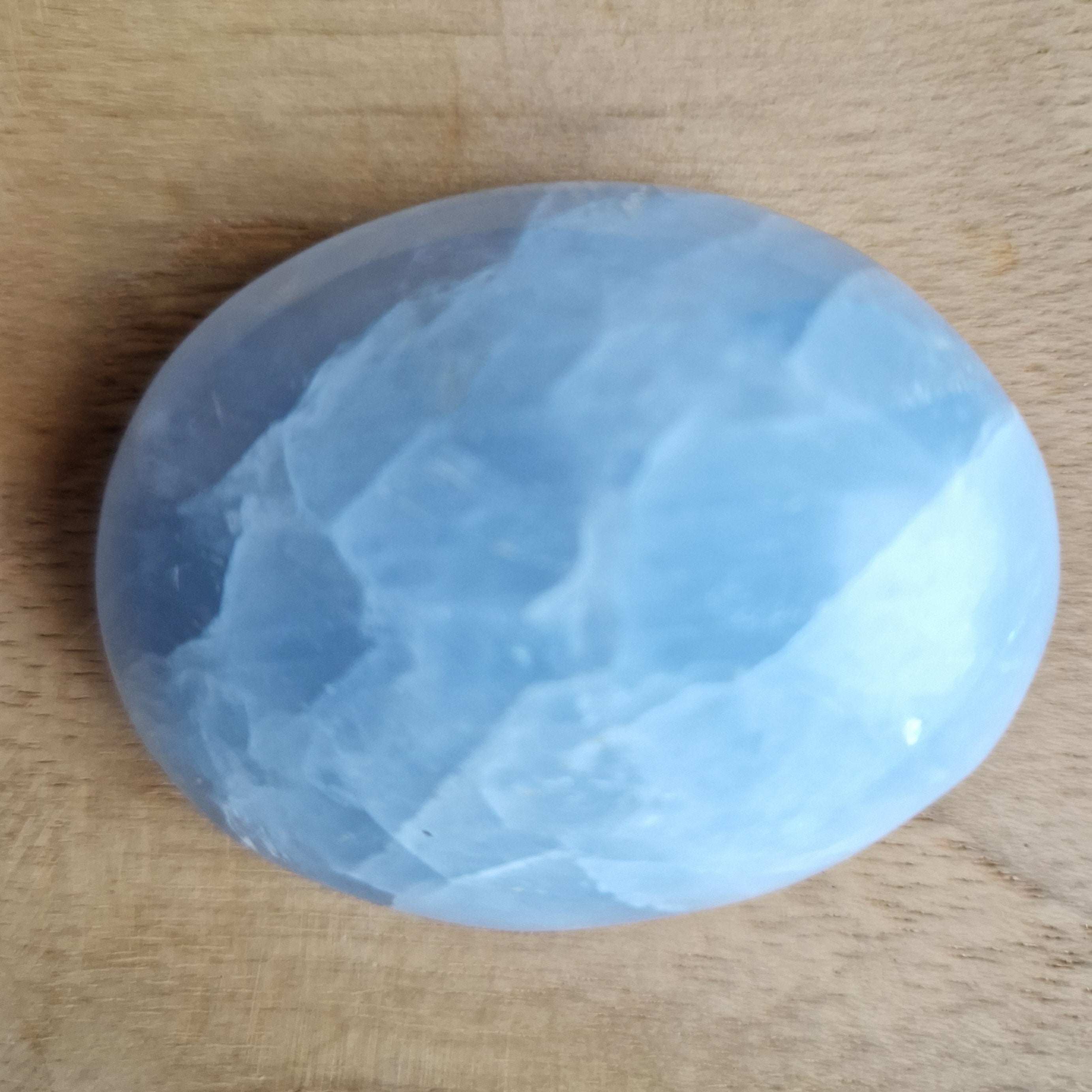 Blauwe Calciet Handsteen