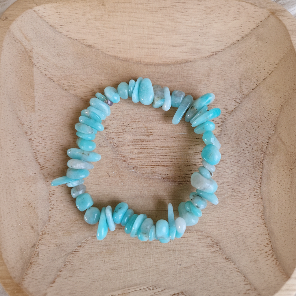 Amazoniet armband close-up