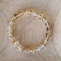 Kogelarmband Citrien (gebrande Amethist) 8mm