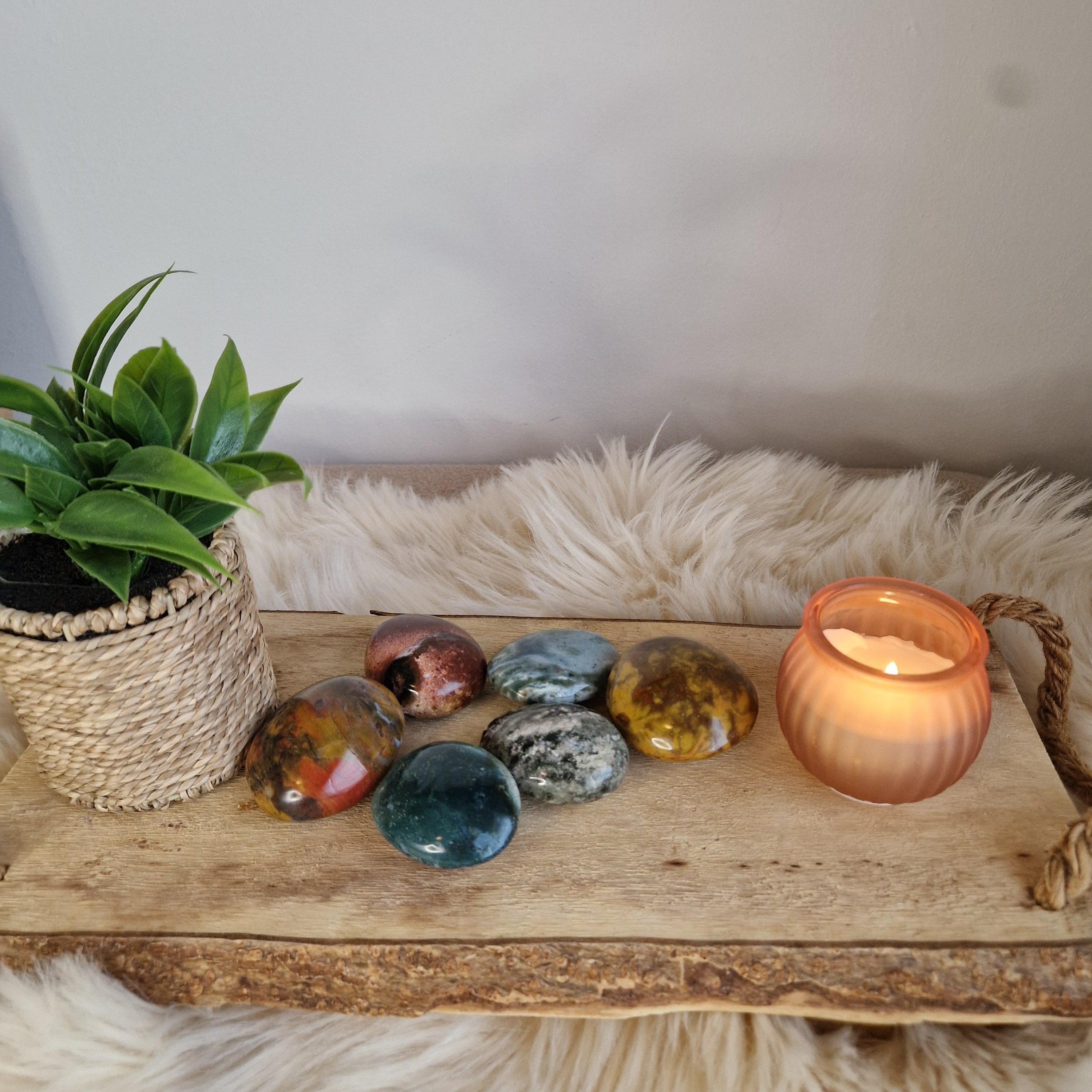 Oceaan Jaspis Handsteen