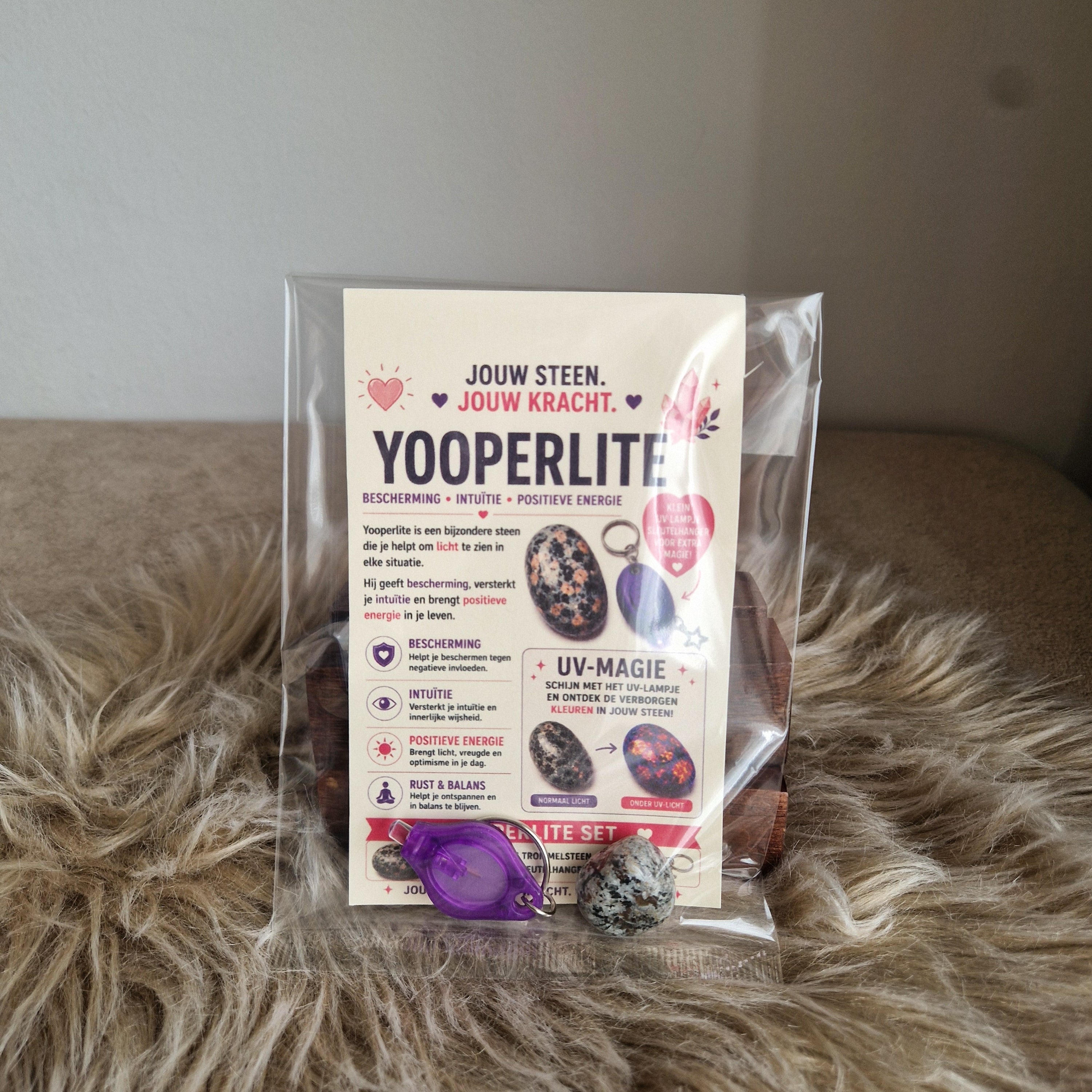 💜 Yooperlite Magie Set met UV-Lampje