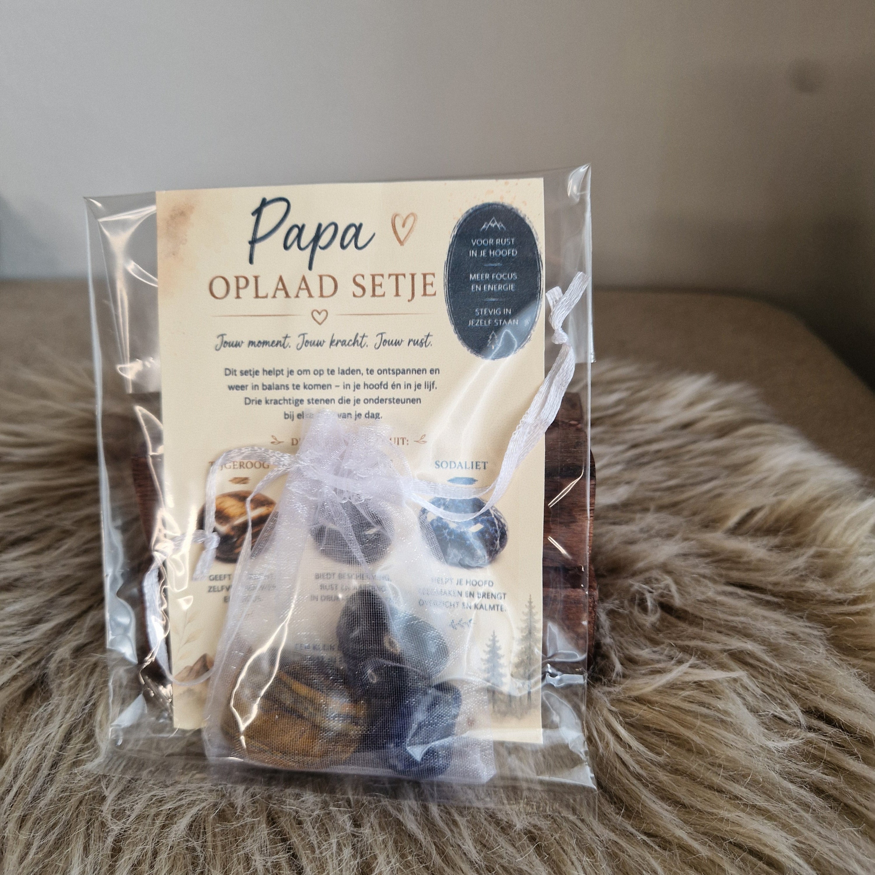 Papa Oplaad Setje – Trommelstenen