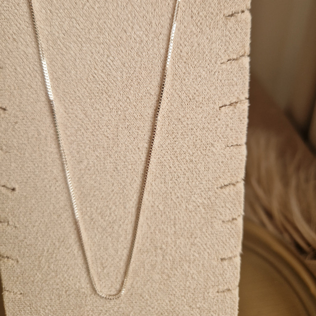 Fijne Schakelketting – Koperlegering (Zilverkleurig)