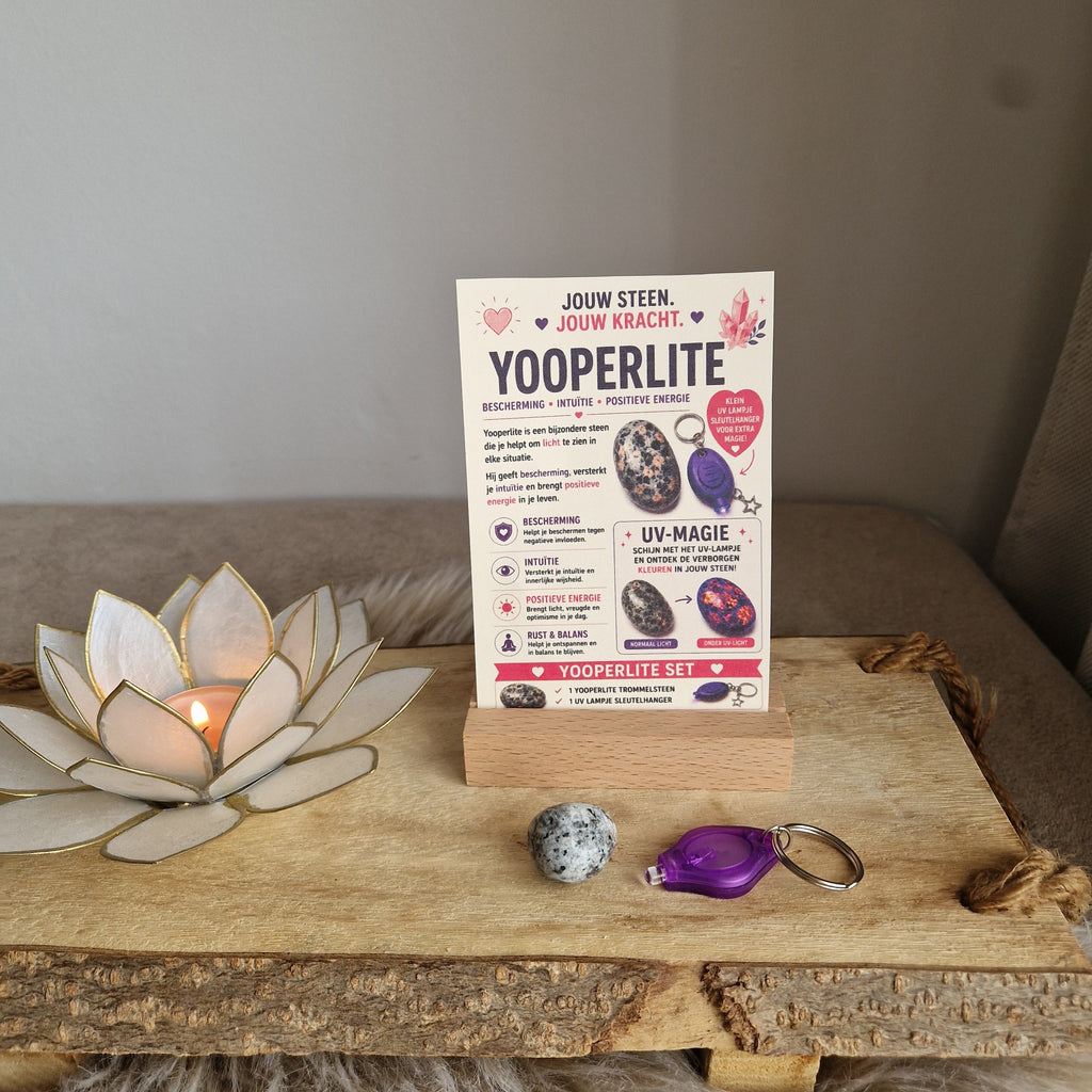 💜 Yooperlite Magie Set met UV-Lampje