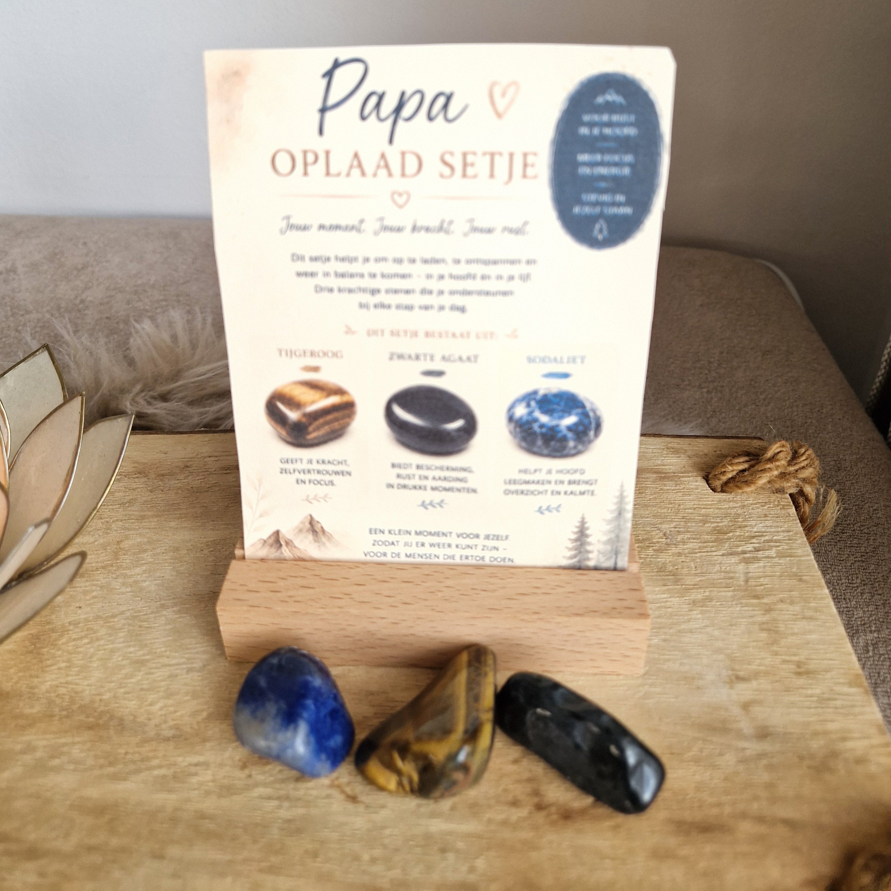Papa Oplaad Setje – Trommelstenen