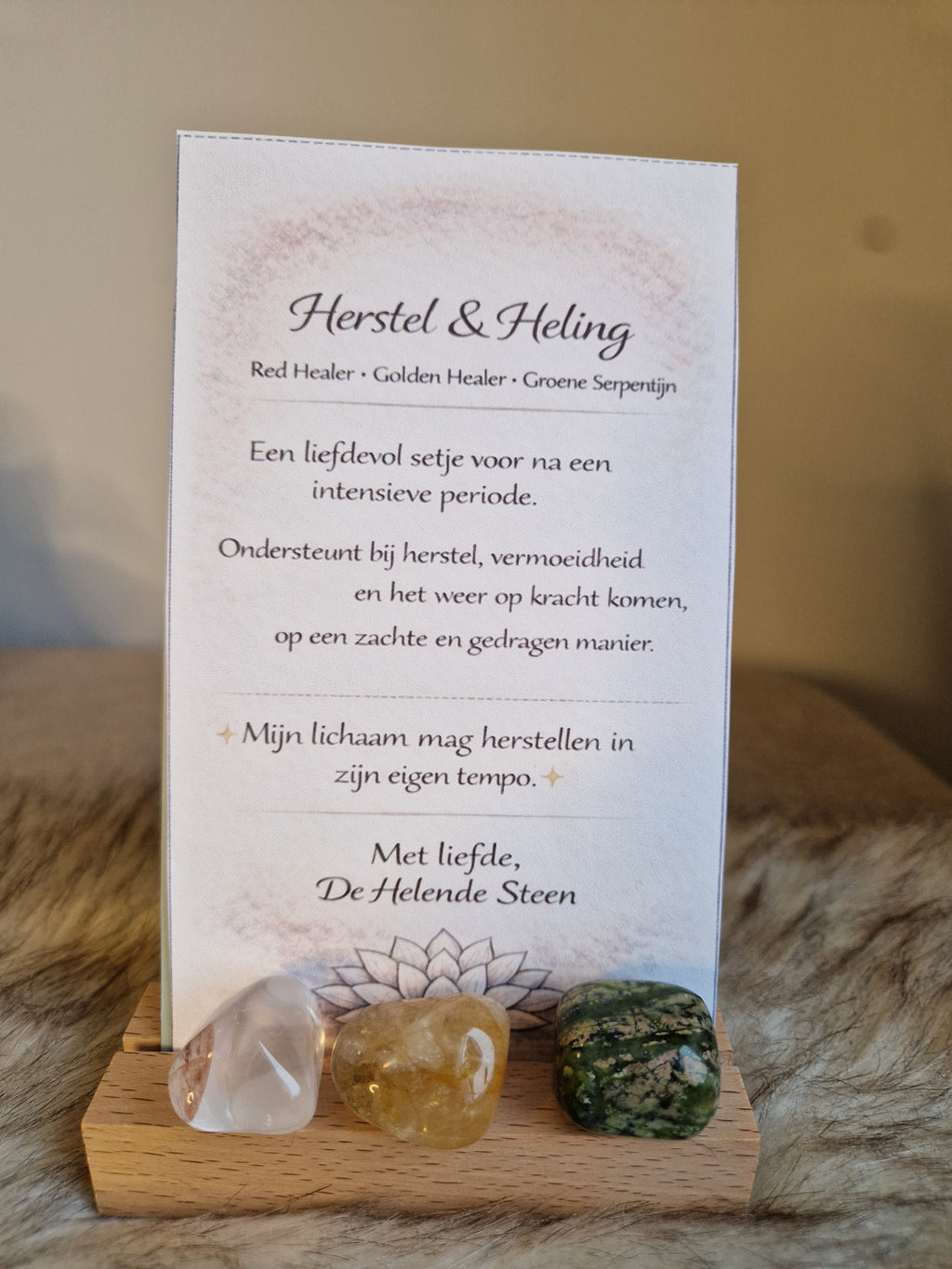Set 6 – Herstel & ondersteuning