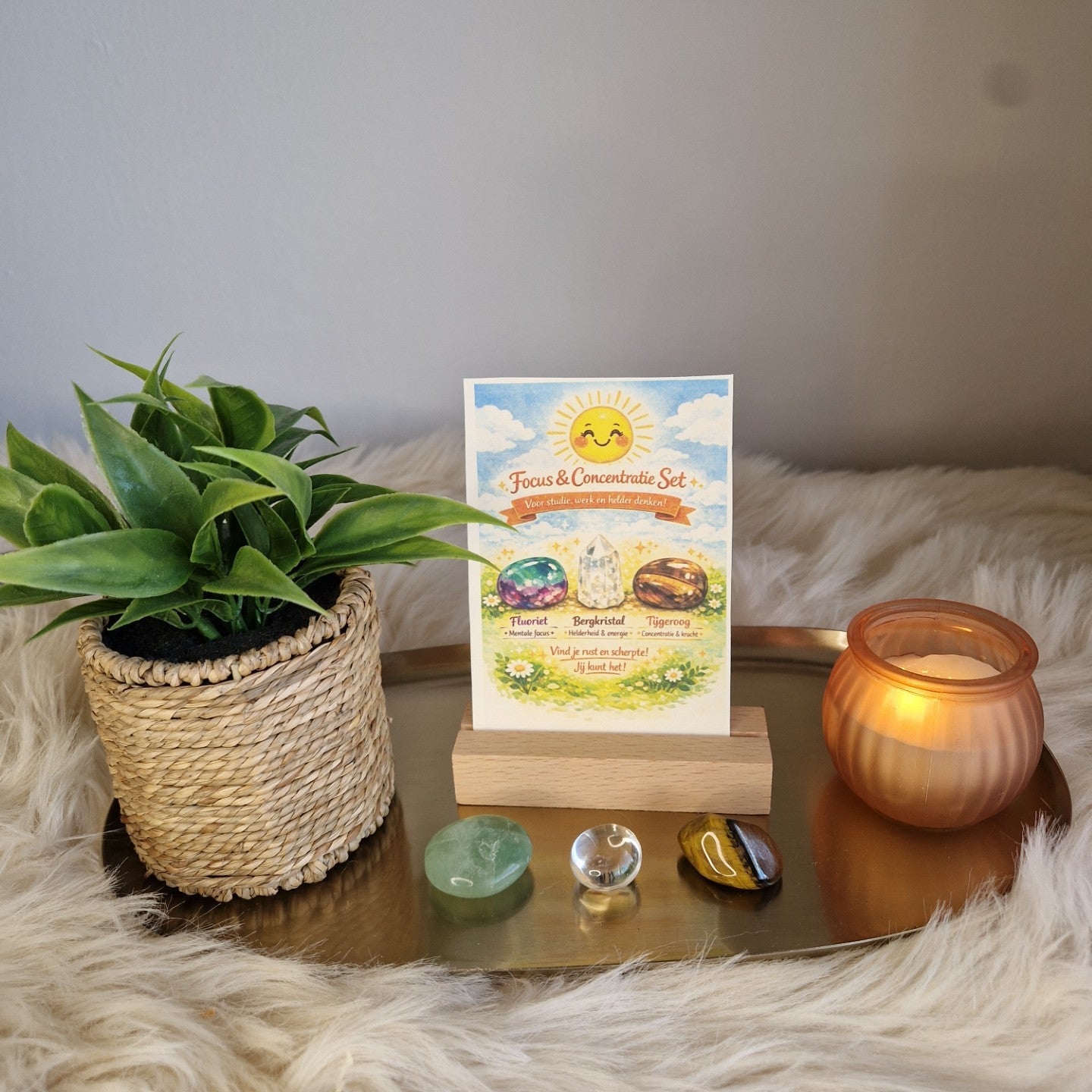 Trommelstenen setje Focus & Concentratie